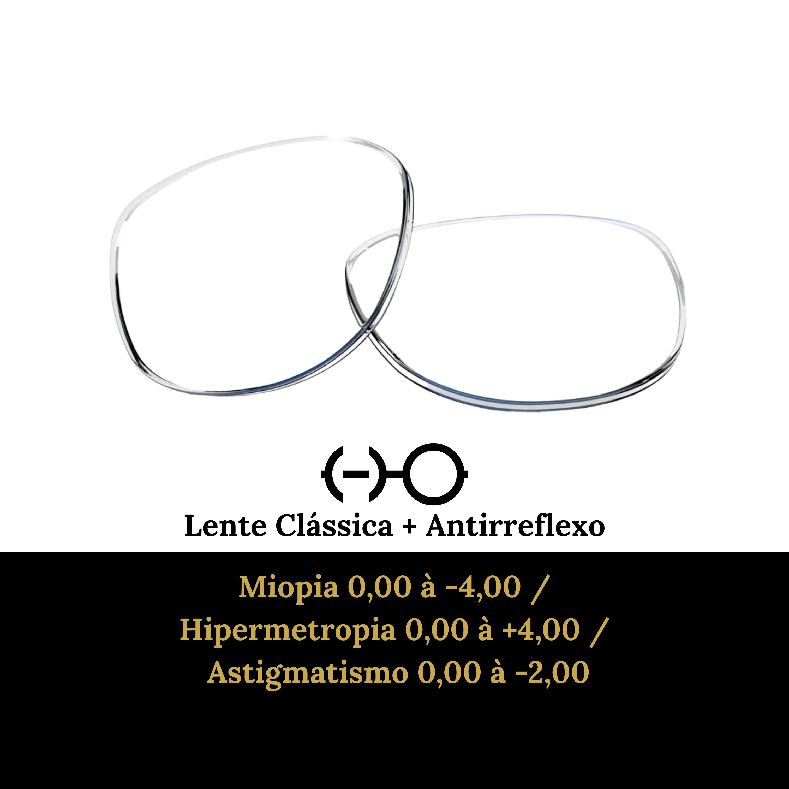 Lente Clássica + Antirreflexo